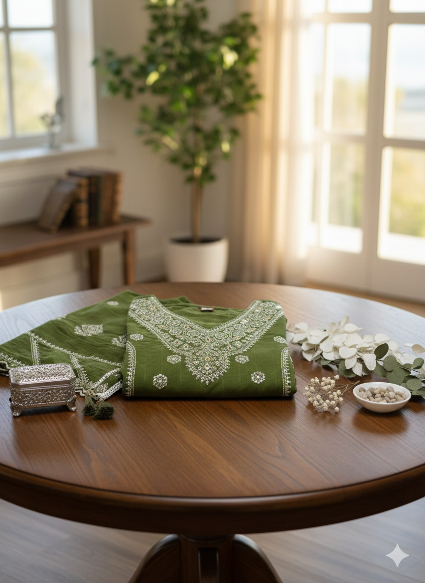 TATAV BYSRI THE MOSS MEADOW SUIT SET