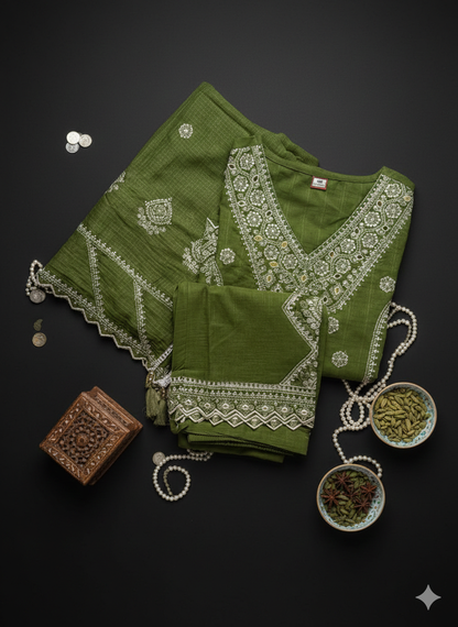 TATAV BYSRI THE MOSS MEADOW SUIT SET